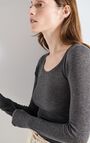 Women's t-shirt Massachusetts, MELANGE CHARCOAL, hi-res-model
