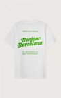 Unisex's t-shirt Fizvalley "Bonjour Barcelona", WHITE, hi-res