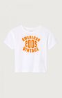 Kid's t-shirt Gamipy, WHITE AND NEON ORANGE, hi-res