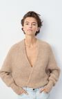 Women's cardigan East, MELANGE BEIGE, hi-res-model