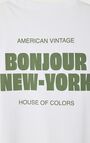 Unisex's t-shirt Fizvalley "Bonjour", NEW YORK, hi-res