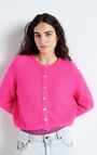 Women's cardigan Vitow, NEON PINK MELANGE, hi-res-model