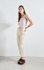 Women's big carrot jeans Tineborow, ECRU, hi-res-model
