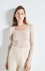 Women's t-shirt Massachusetts, MELANGE CREAM, hi-res-model