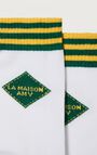 Unisex's socks Clypsun, GREEN AND YELLOW STRIPED, hi-res