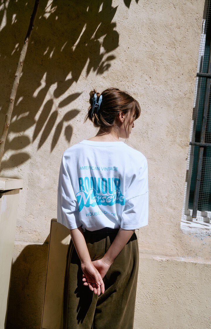 Unisex's t-shirt Fizvalley "Bonjour"