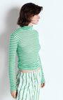 Women's t-shirt Massachusetts, GREEN STRIPES, hi-res-model