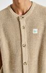 Men's cardigan Crashway, LINEN MELANGE, hi-res-model