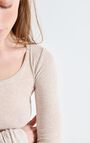 Women's t-shirt Massachusetts, MELANGE CREAM, hi-res-model