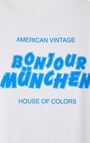 Unisex's t-shirt Fizvalley "Bonjour", MUNCHEN, hi-res