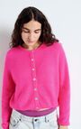 Women's cardigan Vitow, NEON PINK MELANGE, hi-res-model